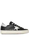 Golden Goose Hi Star Leather Sneaker In Black  