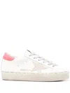 Golden Goose Hi Star Leather Sneakers In White