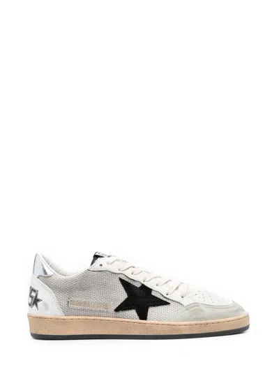 Golden Goose Trainers In Light Silver/black
