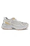 Golden Goose Lightstar White Low Top Sneakers With Logo Patch On The Tongue And Logo Lettering On The Heel In Lea In Multi