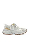 Golden Goose Lightstar White Low Top Sneakers With Logo Patch On The Tongue And Logo Lettering On The Heel In Lea In White