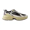 Golden Goose Leather Trainers With Mesh Panels In White