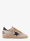 Golden Goose Ballstar Suede Upper Toe Tongue And Spur Leather Star And Heel Sneakers Black