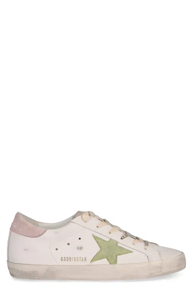 Golden Goose Suede Star Super Star Trainers In White