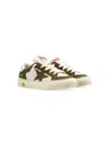 Golden Goose May Leather Upper Toe Star And Heel In White