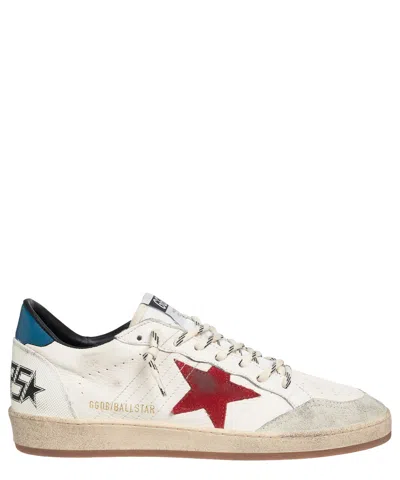 Pre-owned Golden Goose Sneakers Men Ball Star Gmf00117.f005403.11716 White - Red Ice O