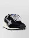 Golden Goose Running Marathon Nylon Upper Suede Toe Annd Spur Printed Star Laminated Heel Sneakers Black In Black