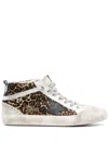 Golden Goose Sneakers Mid Star In Brown