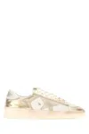 Golden Goose Deluxe Brand Two-tone Leather Stardan Sneakers In Gold