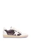 Golden Goose Ballstar Glitter Upper Leather Toe In Multi