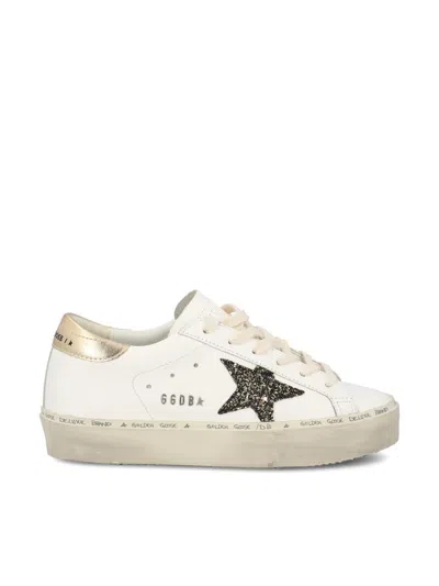 Golden Goose Trainers In Mwhite/black Gold/gold