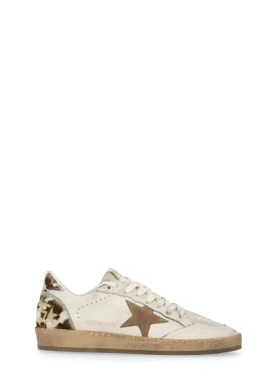 Golden Goose Low Top Sneakers With Perforated Toe And Star In Multi