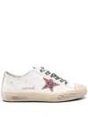 Golden Goose Casual Sneakers With Distressed Effect And Glitter In Neutral