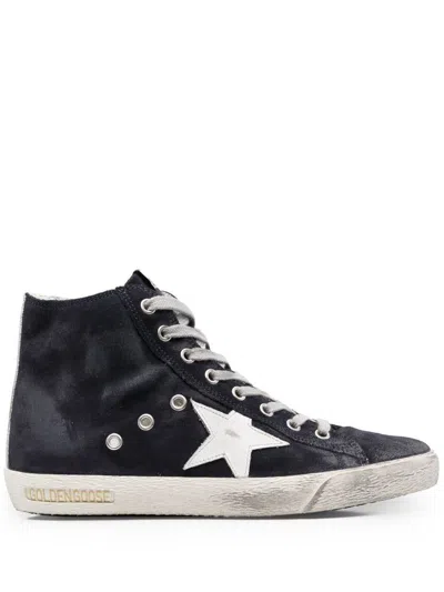 Golden Goose Sneakers In Night Blue/white