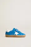 Golden Goose Old School Leather Sneakers In Blue