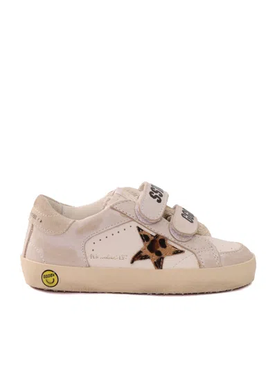 Golden Goose Sneakers Old School Nappa And Leather Upper Horsy Star Su In Neutral