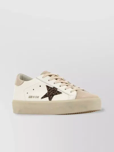 Golden Goose Sneakers Rubber Sole Sparkling Star In Neutral