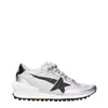 Golden Goose Sneakers Running Women Silver And Black In Silver