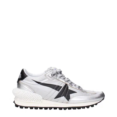 Golden Goose Sneakers Running Women Silver And Black