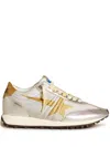 Golden Goose Deluxe Brand Running Marathon M 77 Sports Sneakers In Silver