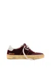 Golden Goose Soul-star Distressed Suede And Leather-trimmed Velvet Sneakers