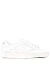 Golden Goose White Stardan Leather Sneakers With Star Motif In White