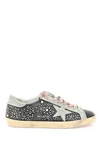 Pre-owned Golden Goose Sneakers Super-star Borchie Man Sz.9 Eur.42 Gmf00101f005445 Blkic In Multicolor