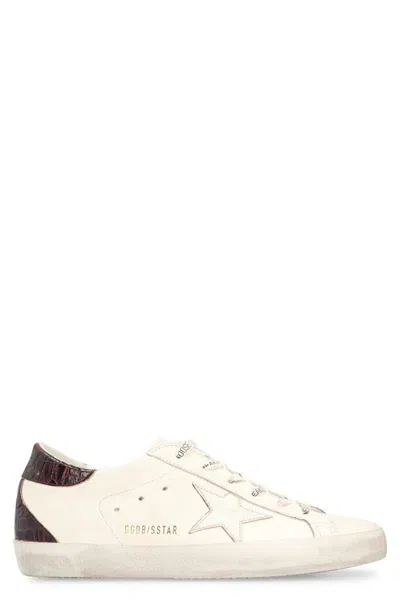 GOLDEN GOOSE GOLDEN GOOSE SNEAKERS SUPER-STAR IN LEATHER