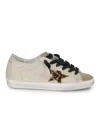 Golden Goose Super-star Leather Sneakers In Animal Print
