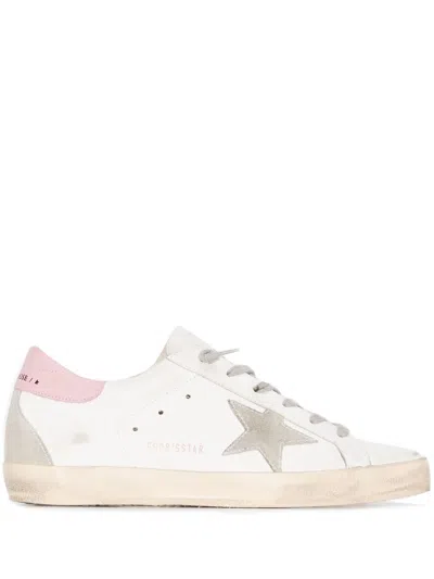 Golden Goose Super-star Leather Sneakers In Animal Print
