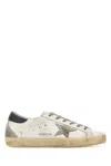 Golden Goose Distressed Low-top Sneakers With Grey Suede Star In Multi
