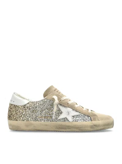 Golden Goose Sneakers Superstar Con Glitter In Grey