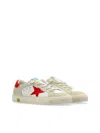 Golden Goose May Leather And Nubuck Upper Leather Star And Heel In White