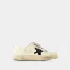 Golden Goose V-star Leather Sneakers In White