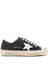 Golden Goose Women's V-star 2 Rubber Toe Glitter Upper Sneakers In Black
