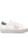 Golden Goose Leather Sneakers Star Patch In White
