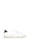 Golden Goose 'matchstar' White Low Top Sneakers With Logo Patch On The Tongue And Contrasting Heel With Logo In White