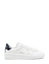 Golden Goose Mens Silver Com Pure Star Bio Logo-print Faux-leather Low-top Trainers In White
