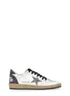 Golden Goose Ballstar Sequinned Logoed Sneakers In White