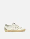 Golden Goose Superstar Distressed Leather Sneakers In White