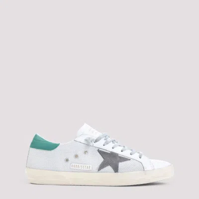 Golden Goose Superstar White Low-top Sneaker With Star Patch On The Side And Lettering Logo In Leather Man