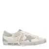 Golden Goose Super-star Nappa Upper Nabuk Star Suede Tongue Heel And Spur In White