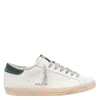 Golden Goose Super Star Leather Upper Toe And Tongue Suede Heel Sneakers Grey In Neutral