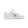Golden Goose White Lace Up Sneakers In White