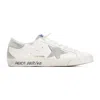 Golden Goose Super-star Nappa Upper Nabuk Star Suede Tongue Heel And Spur In White