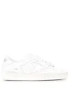 Golden Goose White Stardan Leather Sneakers With Star Motif In White