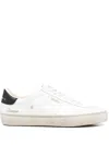 Golden Goose Leather Low-top Soul Star Sneakers With Used Effect In White