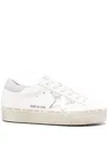 Golden Goose Leather Star Patch Low Top Sneakers In White