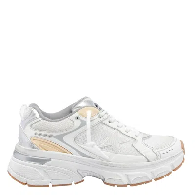 Golden Goose White Leather And Suede Sneakers