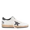 Golden Goose Round Toe Sneakers With Signature Star Patch And Suede Accents In White